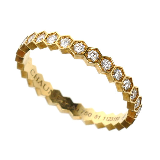 Chaumet ショーメ K18YG イエローゴールド ビーマイラブ ダイヤ リング・指輪 081934 ダイヤモンド 10.5号 51 1.6g レディース【中古】