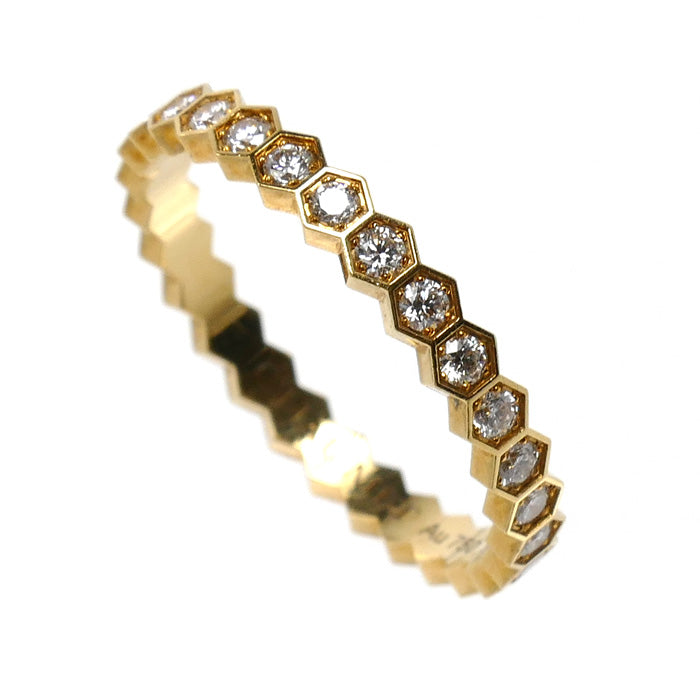 Chaumet ショーメ K18YG イエローゴールド ビーマイラブ ダイヤ リング・指輪 081934 ダイヤモンド 10.5号 51 1.6g レディース【中古】