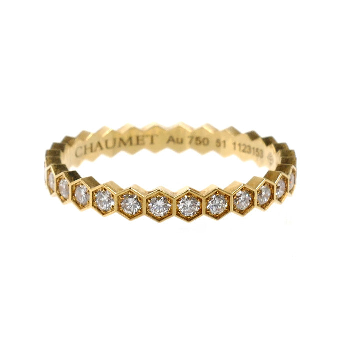 Chaumet ショーメ K18YG イエローゴールド ビーマイラブ ダイヤ リング・指輪 081934 ダイヤモンド 10.5号 51 1.6g レディース【中古】