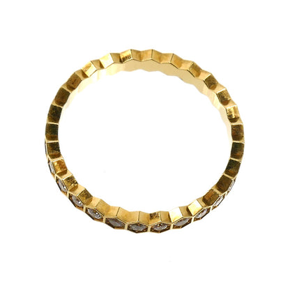 Chaumet ショーメ K18YG イエローゴールド ビーマイラブ ダイヤ リング・指輪 081934 ダイヤモンド 10.5号 51 1.6g レディース【中古】