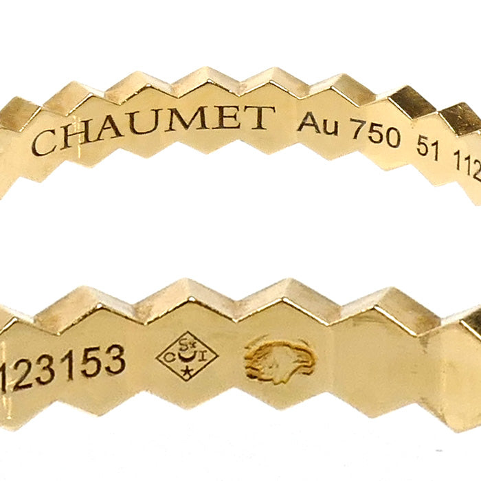 Chaumet ショーメ K18YG イエローゴールド ビーマイラブ ダイヤ リング・指輪 081934 ダイヤモンド 10.5号 51 1.6g レディース【中古】