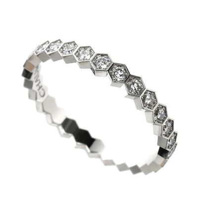 Chaumet ショーメ K18WG ホワイトゴールド ビーマイラブ ダイヤ リング・指輪 081891 ダイヤモンド 10.5号 51 1.7g レディース【中古】