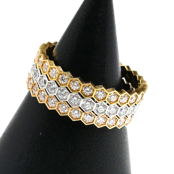 Chaumet ショーメ K18YG/PG/WG ビーマイラブ ダイヤ 3本セット リング・指輪 081934/081935/081891 ダイヤモンド 10.5号 51 4.8g レディース【中古】