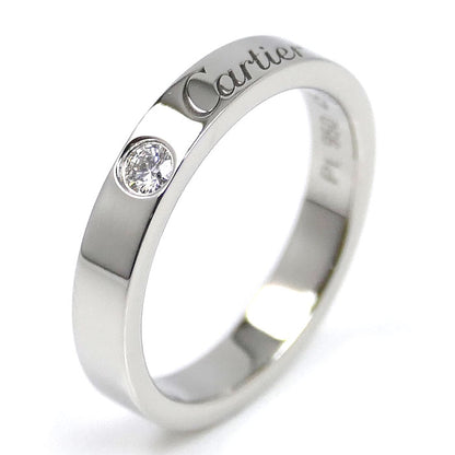 CARTIER カルティエ Pt950プラチナ Cドゥ カルティエ 1Pダイヤ リング・指輪 B4051345 ダイヤモンド 5号 45 4.2g レディース【中古】【美品】