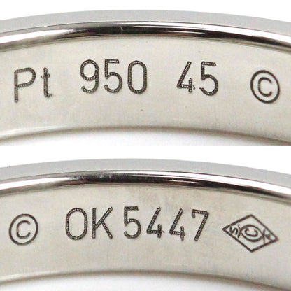 CARTIER カルティエ Pt950プラチナ Cドゥ カルティエ 1Pダイヤ リング・指輪 B4051345 ダイヤモンド 5号 45 4.2g レディース【中古】【美品】