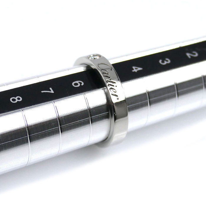 CARTIER カルティエ Pt950プラチナ Cドゥ カルティエ 1Pダイヤ リング・指輪 B4051345 ダイヤモンド 5号 45 4.2g レディース【中古】【美品】