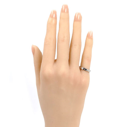 CARTIER カルティエ Pt950プラチナ Cドゥ カルティエ 1Pダイヤ リング・指輪 B4051345 ダイヤモンド 5号 45 4.2g レディース【中古】【美品】