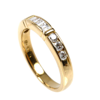 MIKIMOTO ミキモト K18YG イエローゴールド リング・指輪 ダイヤモンド0.47ct 12号 4.2g レディース【中古】