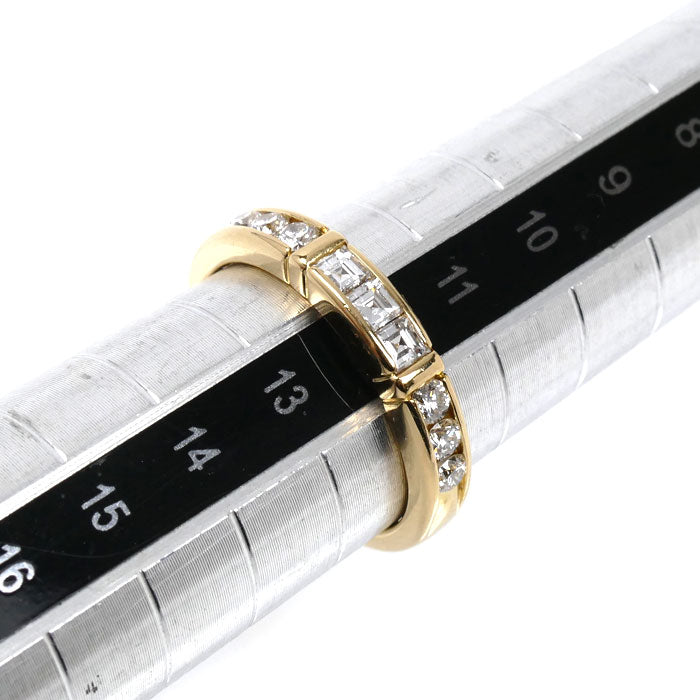 MIKIMOTO ミキモト K18YG イエローゴールド リング・指輪 ダイヤモンド0.47ct 12号 4.2g レディース【中古】