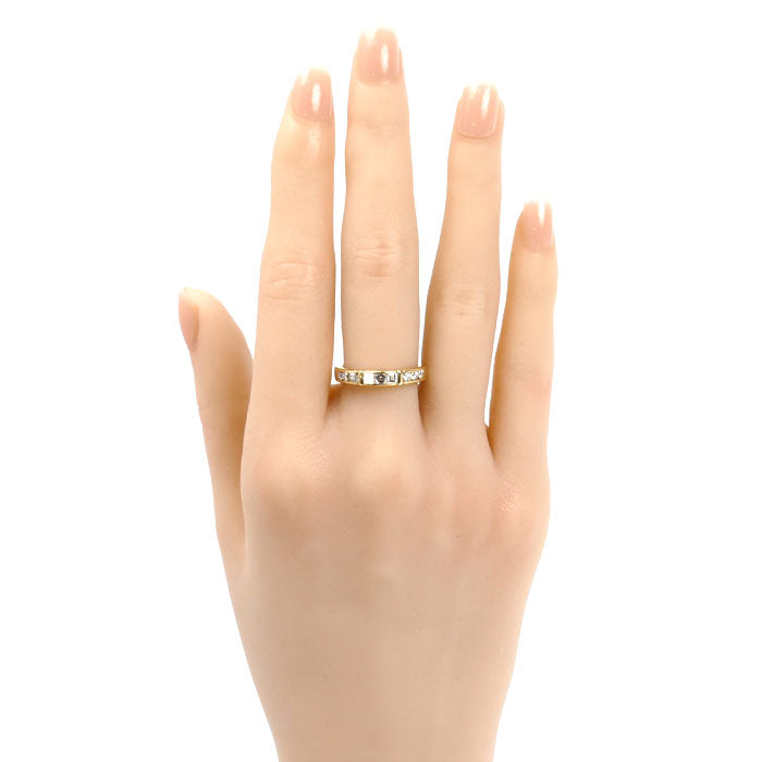 MIKIMOTO ミキモト K18YG イエローゴールド リング・指輪 ダイヤモンド0.47ct 12号 4.2g レディース【中古】