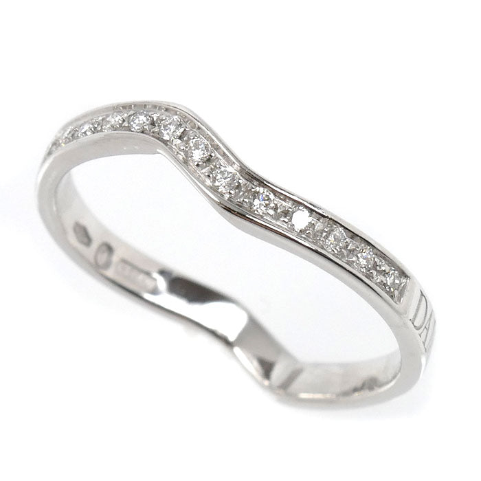 Damiani ダミアーニ K18WG ホワイトゴールド リング・指輪 ダイヤモンド 12号 1.9g レディース【中古】【美品】