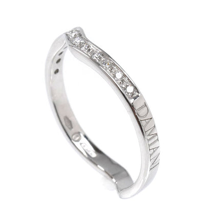 Damiani ダミアーニ K18WG ホワイトゴールド リング・指輪 ダイヤモンド 12号 1.9g レディース【中古】【美品】