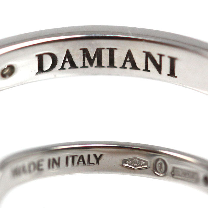 Damiani ダミアーニ K18WG ホワイトゴールド リング・指輪 ダイヤモンド 12号 1.7g レディース【中古】【美品】