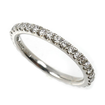STAR JEWELRY スタージュエリー Pt950プラチナ ハーフエタニティ リング・指輪 ダイヤモンド0.24ct 4号 2.2g ピンキー レディース【中古】