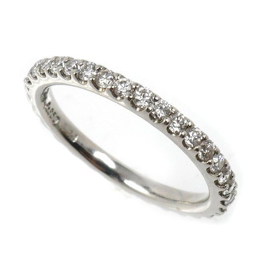 STAR JEWELRY スタージュエリー Pt950プラチナ ハーフエタニティ リング・指輪 ダイヤモンド0.24ct 4号 2.2g ピンキー レディース【中古】