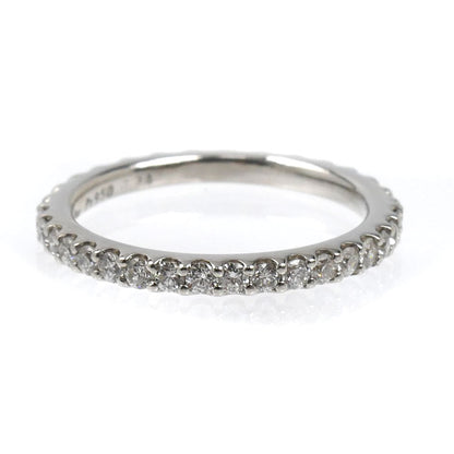 STAR JEWELRY スタージュエリー Pt950プラチナ ハーフエタニティ リング・指輪 ダイヤモンド0.24ct 4号 2.2g ピンキー レディース【中古】