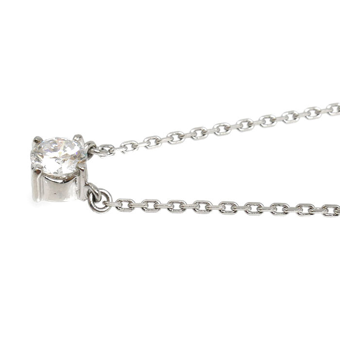 TASAKI タサキ Pt900プラチナ ネックレス ダイヤモンド0.59ct 4.2g 40.5cm 一粒ダイヤ レディース【中古】