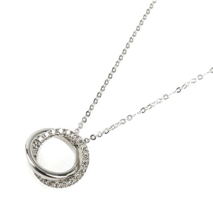 Vendome Aoyama ヴァンドーム青山 K18WG ホワイトゴールド ネックレス ダイヤモンド 3.0g 40cm レディース【中古】【美品】