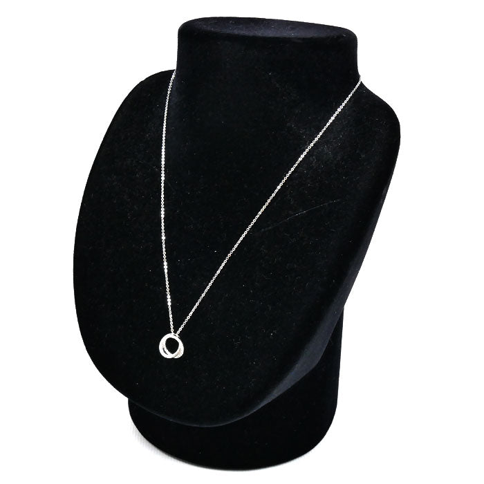 Vendome Aoyama ヴァンドーム青山 K18WG ホワイトゴールド ネックレス ダイヤモンド 3.0g 40cm レディース【中古】【美品】