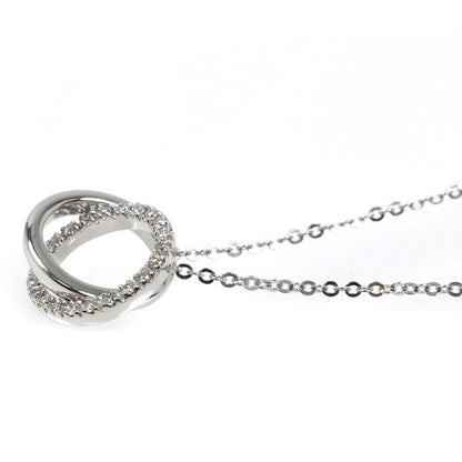 Vendome Aoyama ヴァンドーム青山 K18WG ホワイトゴールド ネックレス ダイヤモンド 3.0g 40cm レディース【中古】【美品】