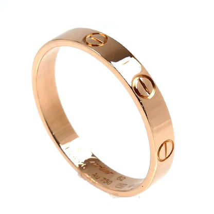 CARTIER カルティエ K18PG ピンクゴールド ミニラブ リング・指輪 B4085262 21.5号 62 3.5g メンズ【中古】【美品】