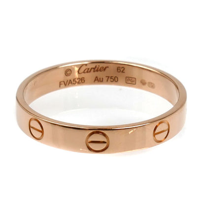 CARTIER カルティエ K18PG ピンクゴールド ミニラブ リング・指輪 B4085262 21.5号 62 3.5g メンズ【中古】【美品】