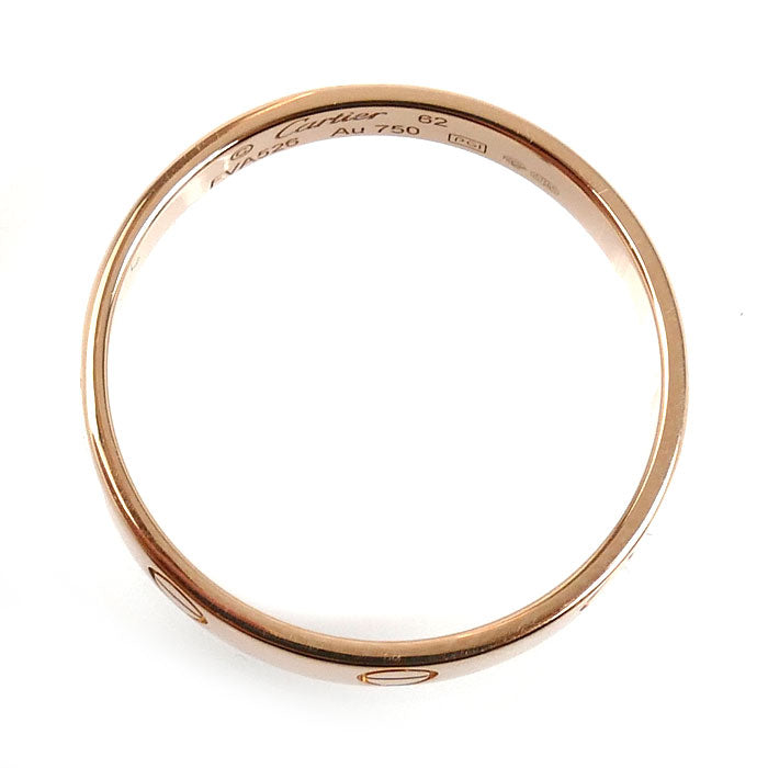 CARTIER カルティエ K18PG ピンクゴールド ミニラブ リング・指輪 B4085262 21.5号 62 3.5g メンズ【中古】【美品】