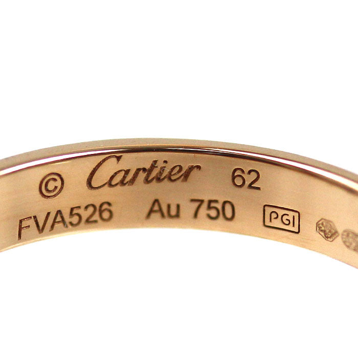 CARTIER カルティエ K18PG ピンクゴールド ミニラブ リング・指輪 B4085262 21.5号 62 3.5g メンズ【中古】【美品】