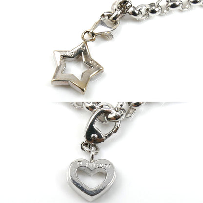 Ponte Vecchio ポンテヴェキオ５モチーフ K18WG ホワイトゴールド アンクレット ダイヤモンド0.11ct ダイヤモンド0.07ct ダイヤモンド0.125ct 12.4g 25cm レディース【中古】