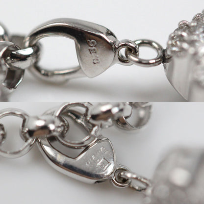 Ponte Vecchio ポンテヴェキオ５モチーフ K18WG ホワイトゴールド アンクレット ダイヤモンド0.11ct ダイヤモンド0.07ct ダイヤモンド0.125ct 12.4g 25cm レディース【中古】