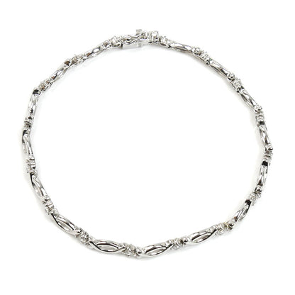 SEIKO セイコー Pt850プラチナ ブレスレット ダイヤモンド1.00ct 12.8g 18cm レディース【中古】【美品】