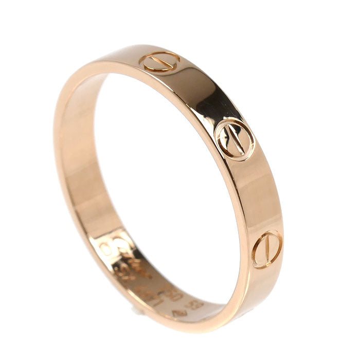 CARTIER カルティエ K18PG ピンクゴールド ミニラブ リング・指輪 18.5号 59 3.2g レディース【中古】【美品】