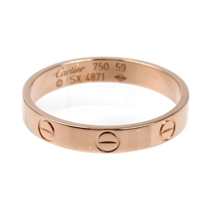 CARTIER カルティエ K18PG ピンクゴールド ミニラブ リング・指輪 18.5号 59 3.2g レディース【中古】【美品】