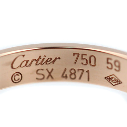 CARTIER カルティエ K18PG ピンクゴールド ミニラブ リング・指輪 18.5号 59 3.2g レディース【中古】【美品】