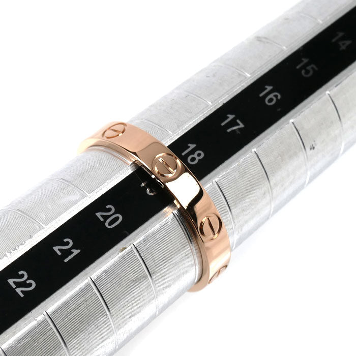 CARTIER カルティエ K18PG ピンクゴールド ミニラブ リング・指輪 18.5号 59 3.2g レディース【中古】【美品】