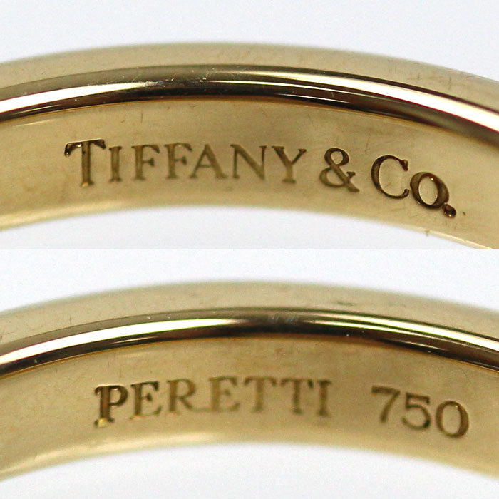 TIFFANY&Co. ティファニー K18YG イエローゴールド スタッキングバンド リング・指輪 60016269 ダイヤモンド 8号 3.6g レディース【中古】【美品】