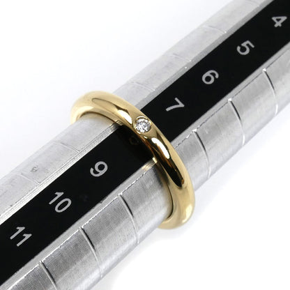 TIFFANY&Co. ティファニー K18YG イエローゴールド スタッキングバンド リング・指輪 60016269 ダイヤモンド 8号 3.6g レディース【中古】【美品】