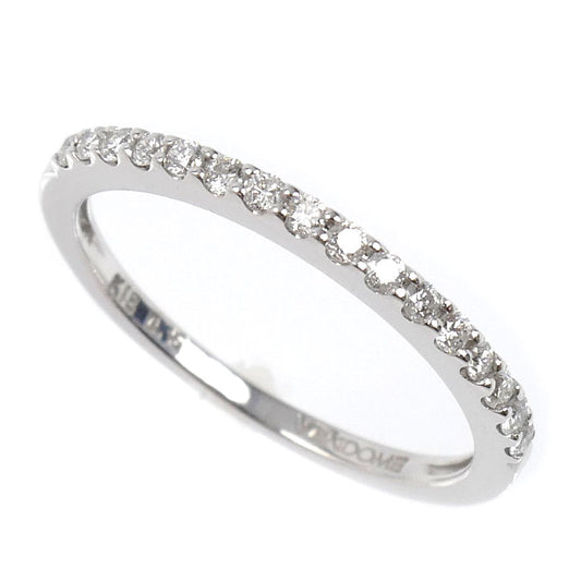 Vendome Aoyama ヴァンドーム青山 K18WG ホワイトゴールド エターナル-エクラ リング・指輪 ダイヤモンド0.15ct 7号 1.4g ハーフエタニティ レディース【中古】【美品】