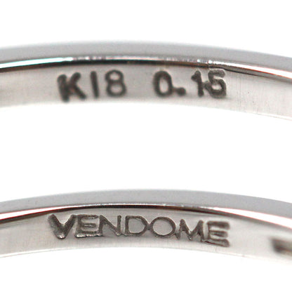 Vendome Aoyama ヴァンドーム青山 K18WG ホワイトゴールド エターナル-エクラ リング・指輪 ダイヤモンド0.15ct 7号 1.4g ハーフエタニティ レディース【中古】【美品】