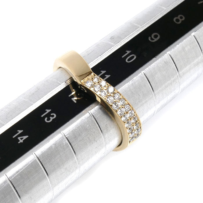 Vendome Aoyama ヴァンドーム青山 K18YG イエローゴールド リング・指輪 ダイヤモンド0.20ct 11号 3.0g レディース【中古】【美品】