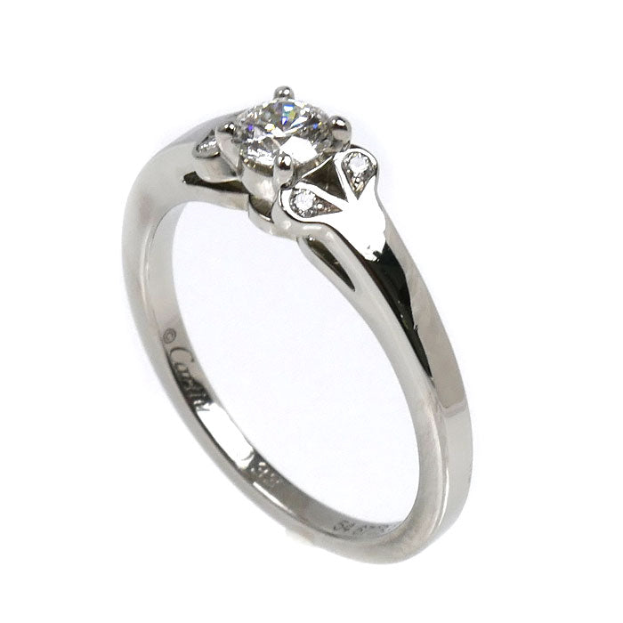CARTIER カルティエ Pt950プラチナ バレリーナ ソリテール リング・指輪 N4197600 ダイヤモンド0.33ct 13.5号 54 5.4g 日本限定 レディース【中古】【美品】