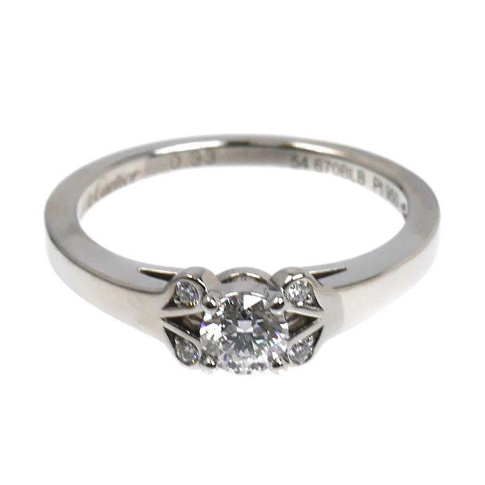 CARTIER カルティエ Pt950プラチナ バレリーナ ソリテール リング・指輪 N4197600 ダイヤモンド0.33ct 13.5号 54 5.4g 日本限定 レディース【中古】【美品】