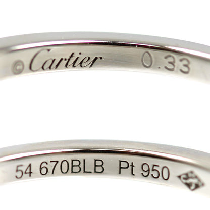 CARTIER カルティエ Pt950プラチナ バレリーナ ソリテール リング・指輪 N4197600 ダイヤモンド0.33ct 13.5号 54 5.4g 日本限定 レディース【中古】【美品】