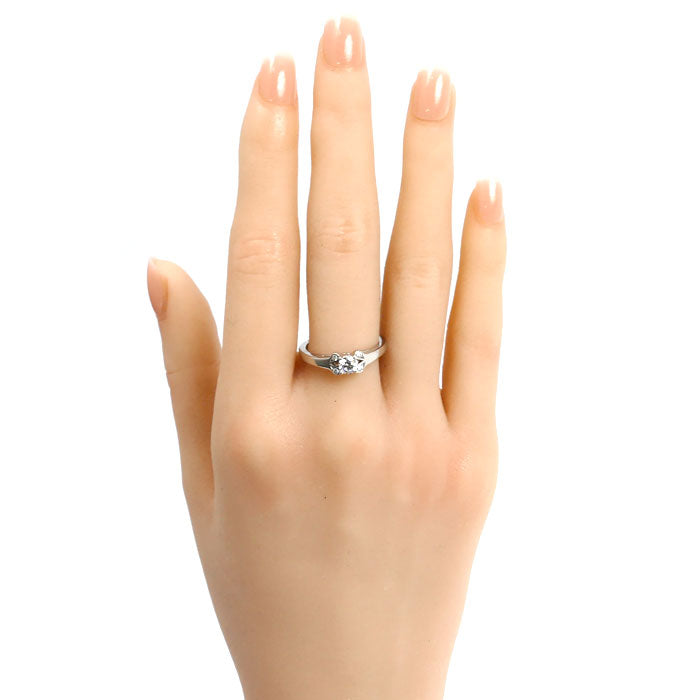 CARTIER カルティエ Pt950プラチナ バレリーナ ソリテール リング・指輪 N4197600 ダイヤモンド0.33ct 13.5号 54 5.4g 日本限定 レディース【中古】【美品】