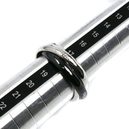 CARTIER カルティエ K18WG ホワイトゴールド セラミック トリニティ リング・指輪 B4234158 18号 58 9.1g メンズ【中古】【美品】