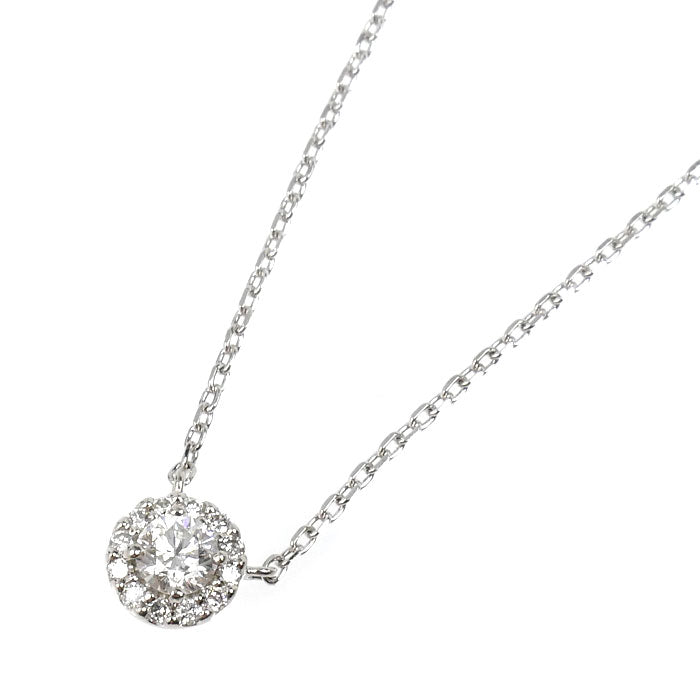 Vendome Aoyama ヴァンドーム青山 Pt950プラチナ Pt850プラチナ グレース ネックレス ダイヤモンド0.19ct 2.3g 40cm レディース【中古】