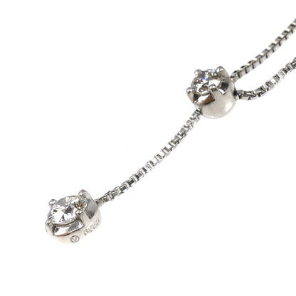 Vendome Aoyama ヴァンドーム青山 Pt950プラチナ Pt850プラチナ ネックレス ダイヤモンド0.20ct 3.3g ～41cm スライドトップ レディース【中古】