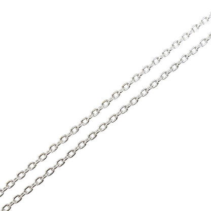 STAR JEWELRY スタージュエリー K18WG ホワイトゴールド イニシャル A ネックレス ダイヤモンド0.04ct 1.9g 39cm レディース【中古】【美品】