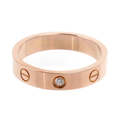 CARTIER カルティエ K18PG ピンクゴールド ミニラブ 1Pダイヤ リング・指輪 B4050755 ダイヤモンド 15号 55 4.8g レディース【中古】【美品】