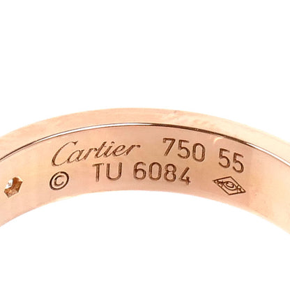 CARTIER カルティエ K18PG ピンクゴールド ミニラブ 1Pダイヤ リング・指輪 B4050755 ダイヤモンド 15号 55 4.8g レディース【中古】【美品】